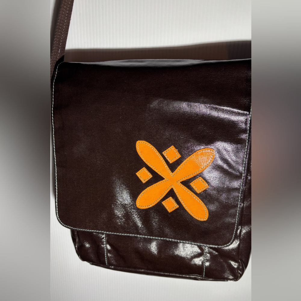 Urban junket Black and Orange Crossbody Bag